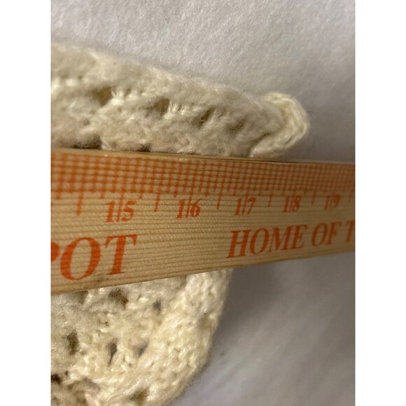 Joan Vass Studio Womens Open Knit Sweater With Black Stripes L Acrylic & Wool Bl - Picture 6 of 10